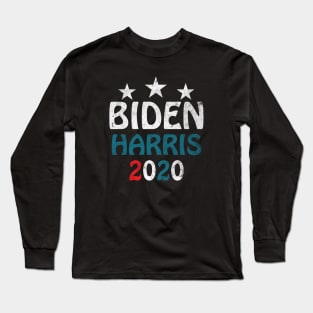 Biden Harris 2020 Distressed Vintage election Democratic Kamala Long Sleeve T-Shirt